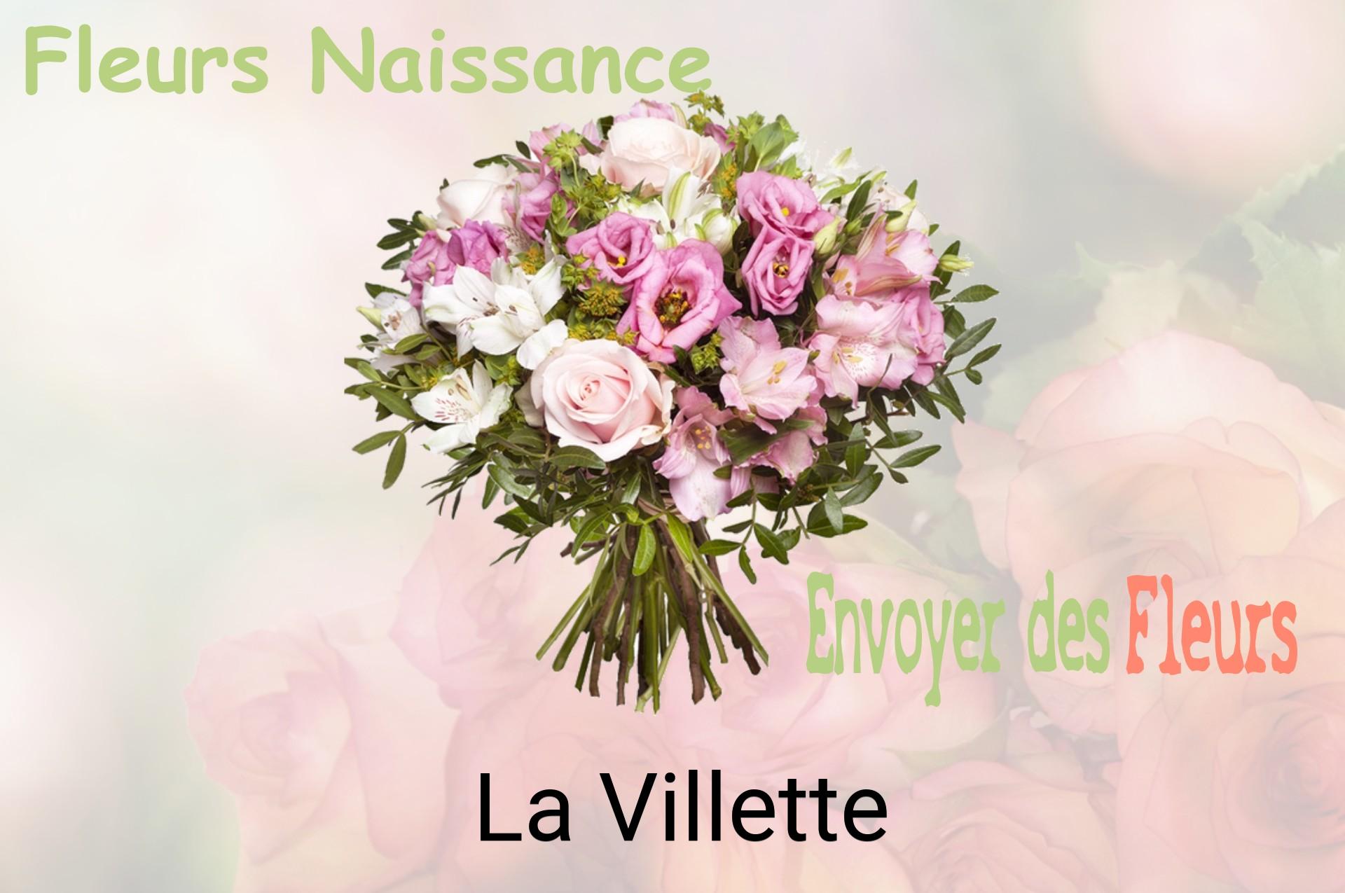 Bouquet de fleurs de naissance livré à La Villette
