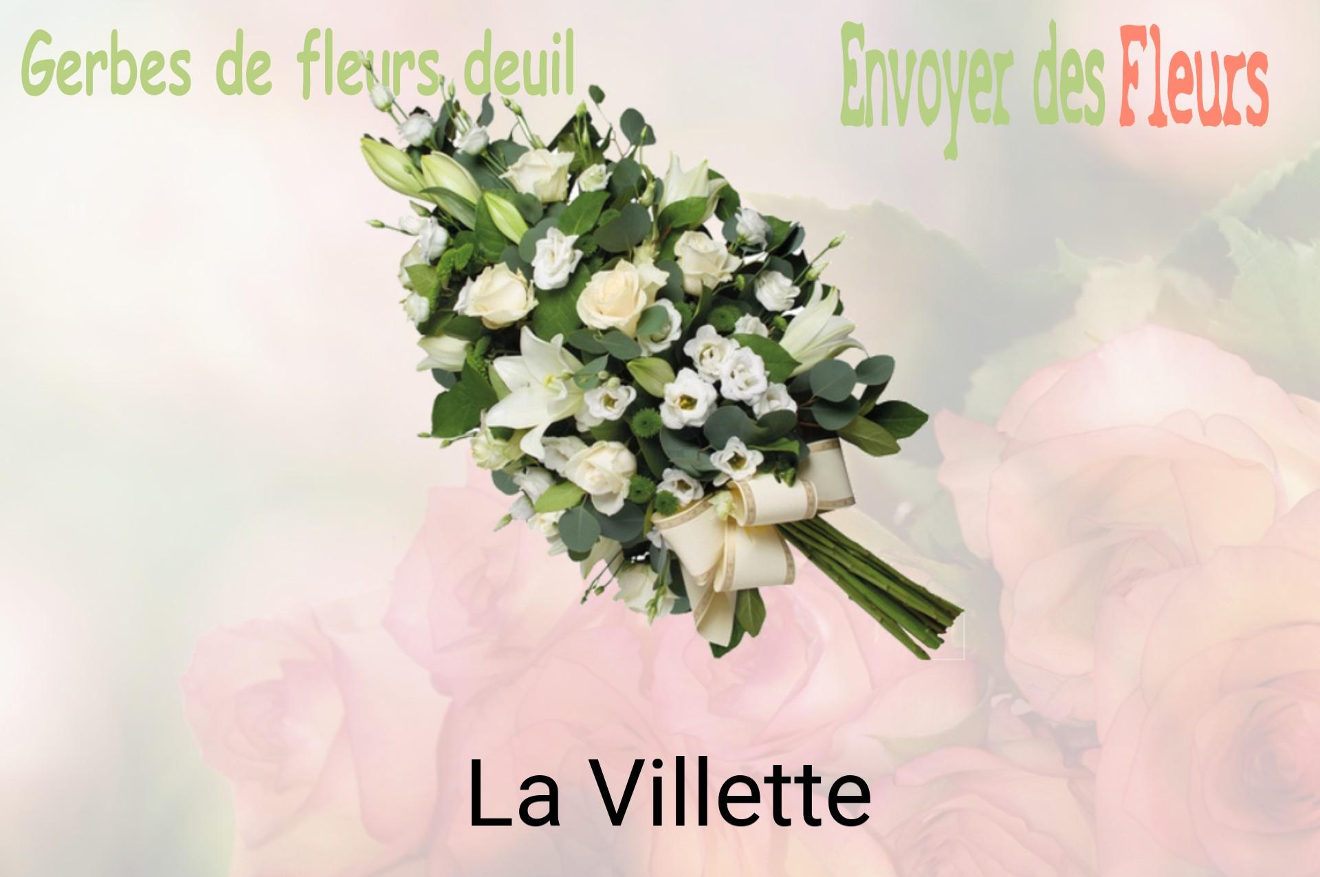 Gerbe de fleurs de deuil livrée à La Villette